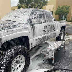 Wash and Wax on Chevrolet Pickup in Temecula