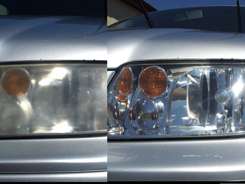 Headlight Repair - Before and After